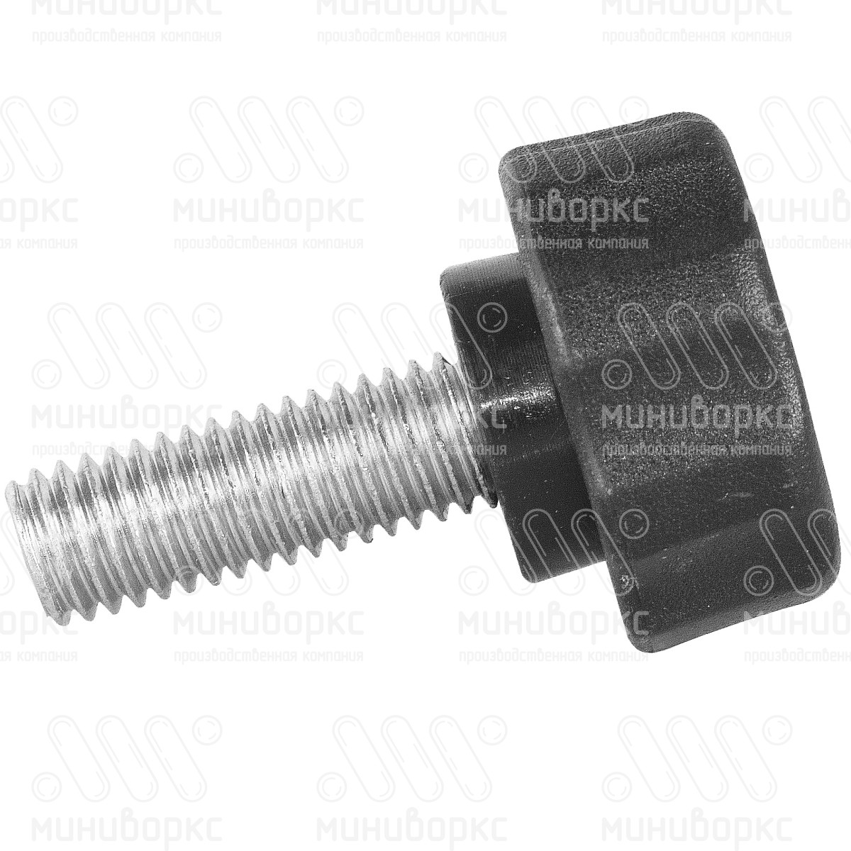 Фиксатор пластиковый с рукояткой m8x15 25 – Ф25М8-15ЧС | картинка 2