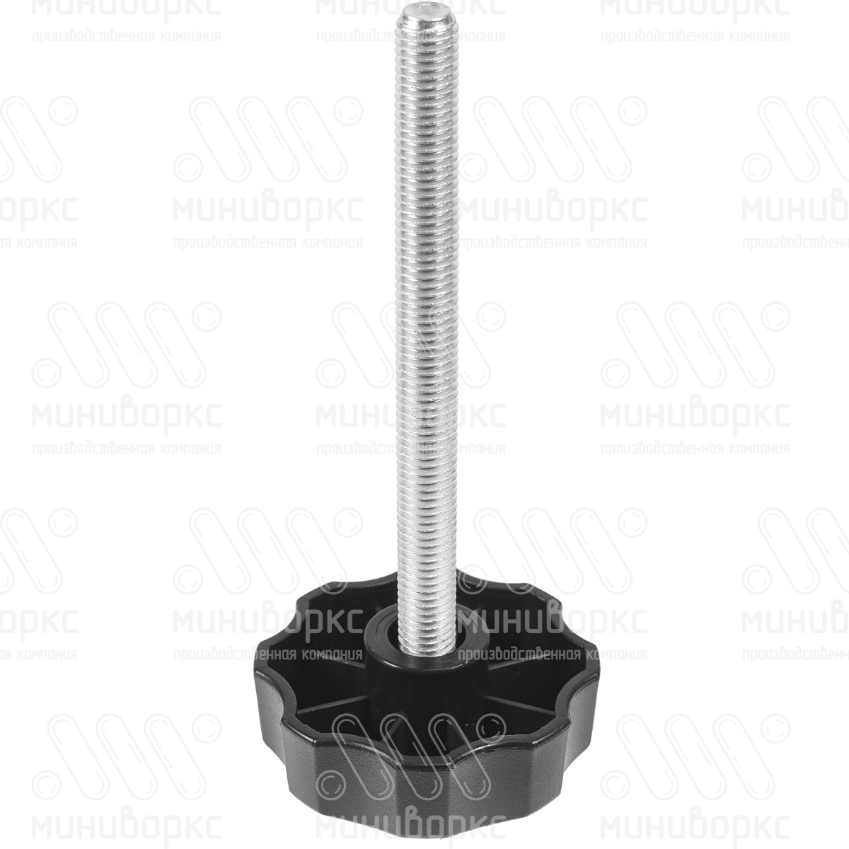 Фиксатор пластиковый с рукояткой m8x120 60 – Ф60М8-120ЧН | картинка 1