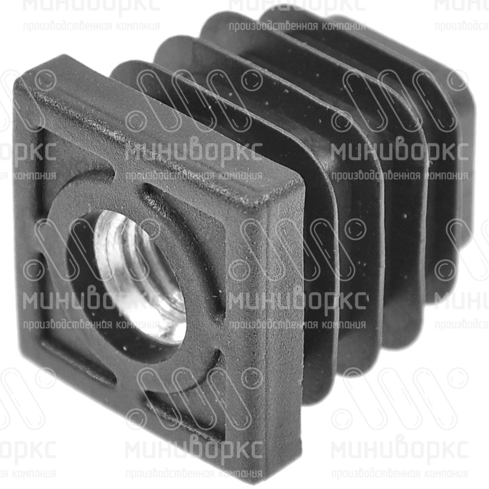 Комплекты квадратных заглушек с опорами 25x25 – 25-25M8.D25x15 | картинка 4