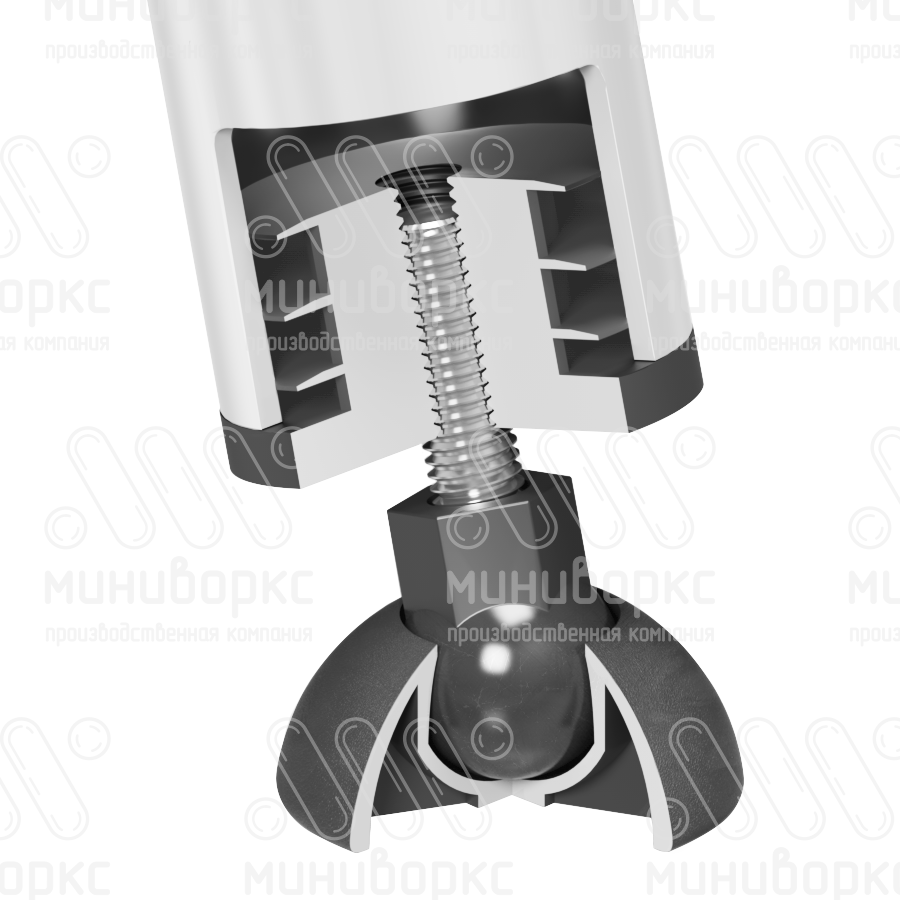 Опора резьбовая  m8x45 50 – 50М8-45ЧС | картинка 4