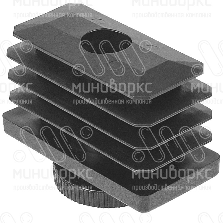 Комплекты прямоугольных заглушек с опорами 60x30 – 30-60M10.D32x80B | картинка 2