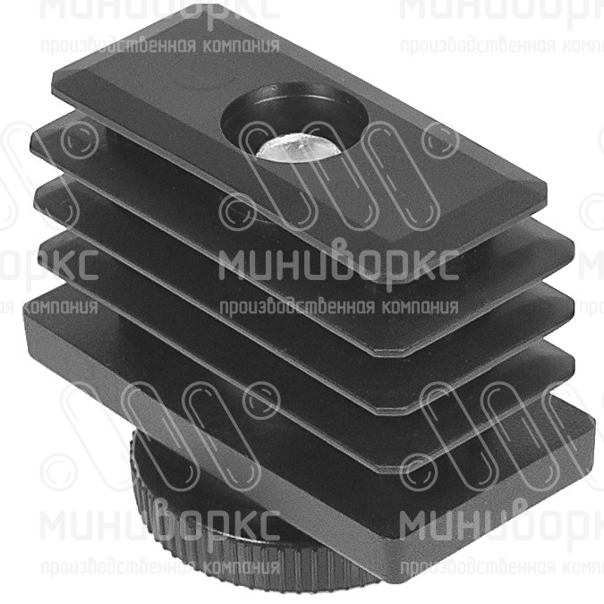 Комплекты прямоугольных заглушек с опорами 50x25 – 25-50M8.D32x60 | картинка 2