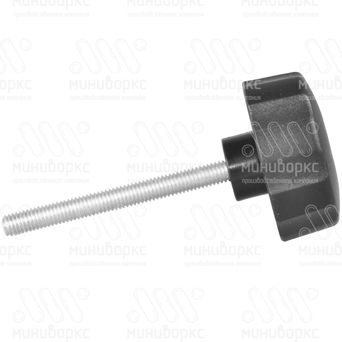 Фиксатор пластиковый с рукояткой m6x60 42 – Ф42М6-60ЧС | картинка 2