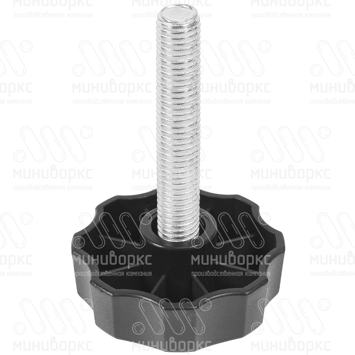 Фиксатор пластиковый с рукояткой m8x70 60 – Ф60М8-70ЧН | картинка 1