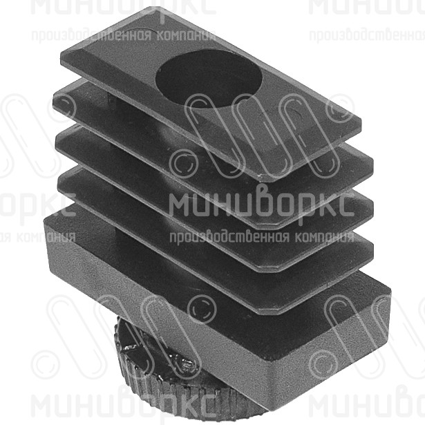 Комплекты прямоугольных заглушек с опорами 40x20 – 20-40M8.D25x45B | картинка 2