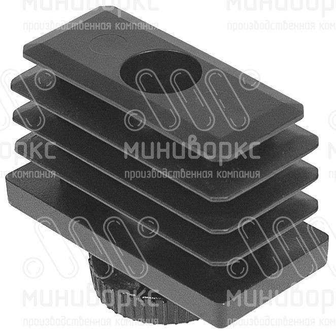 Комплекты прямоугольных заглушек с опорами 50x25 – 25-50M8.D25x50B | картинка 2