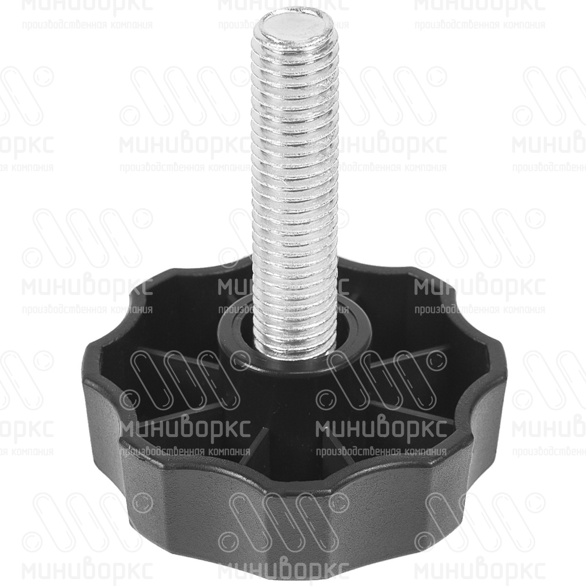 Фиксатор пластиковый с рукояткой m10x55 60 – Ф60М10-55ЧН | картинка 1