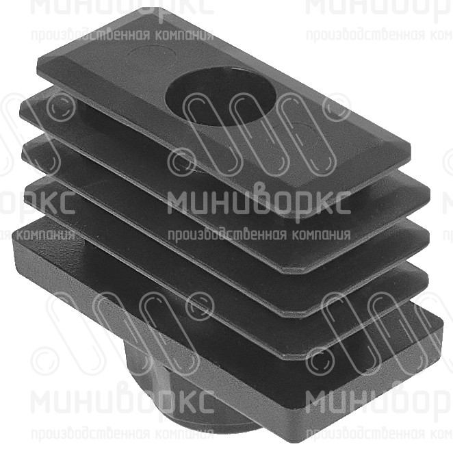 Комплекты прямоугольных заглушек с опорами 50x25 – 25-50M8.D22x35B | картинка 2